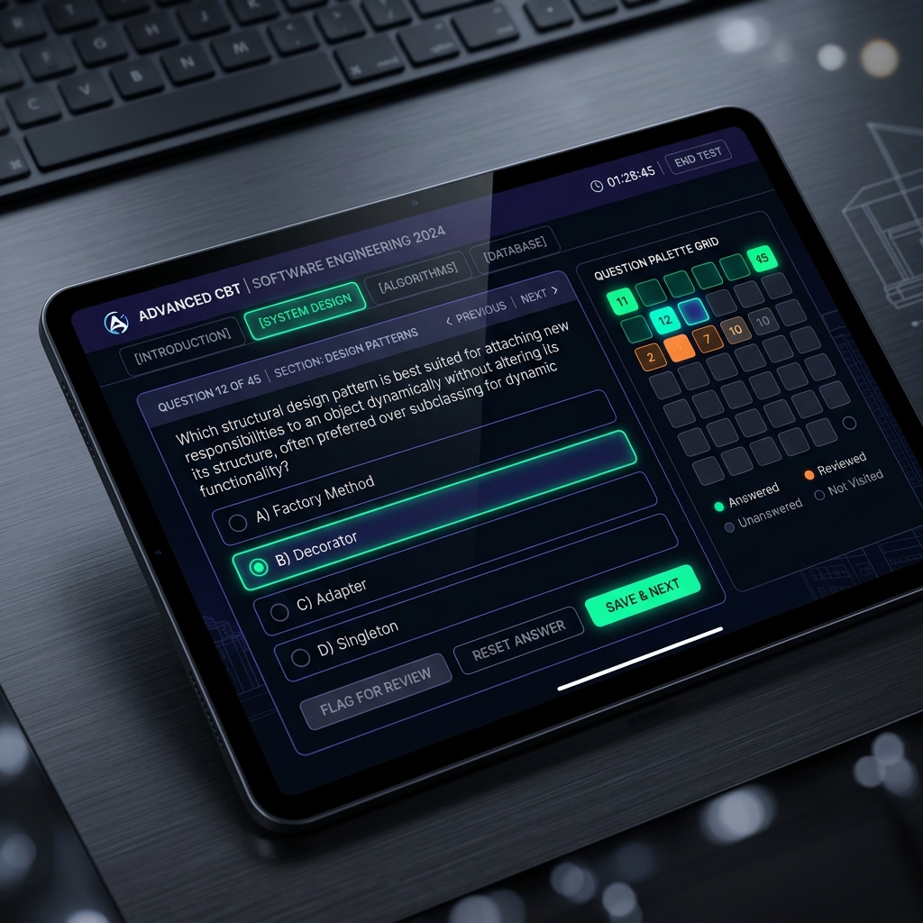 Real CBT Practice Test Dashboard Preview